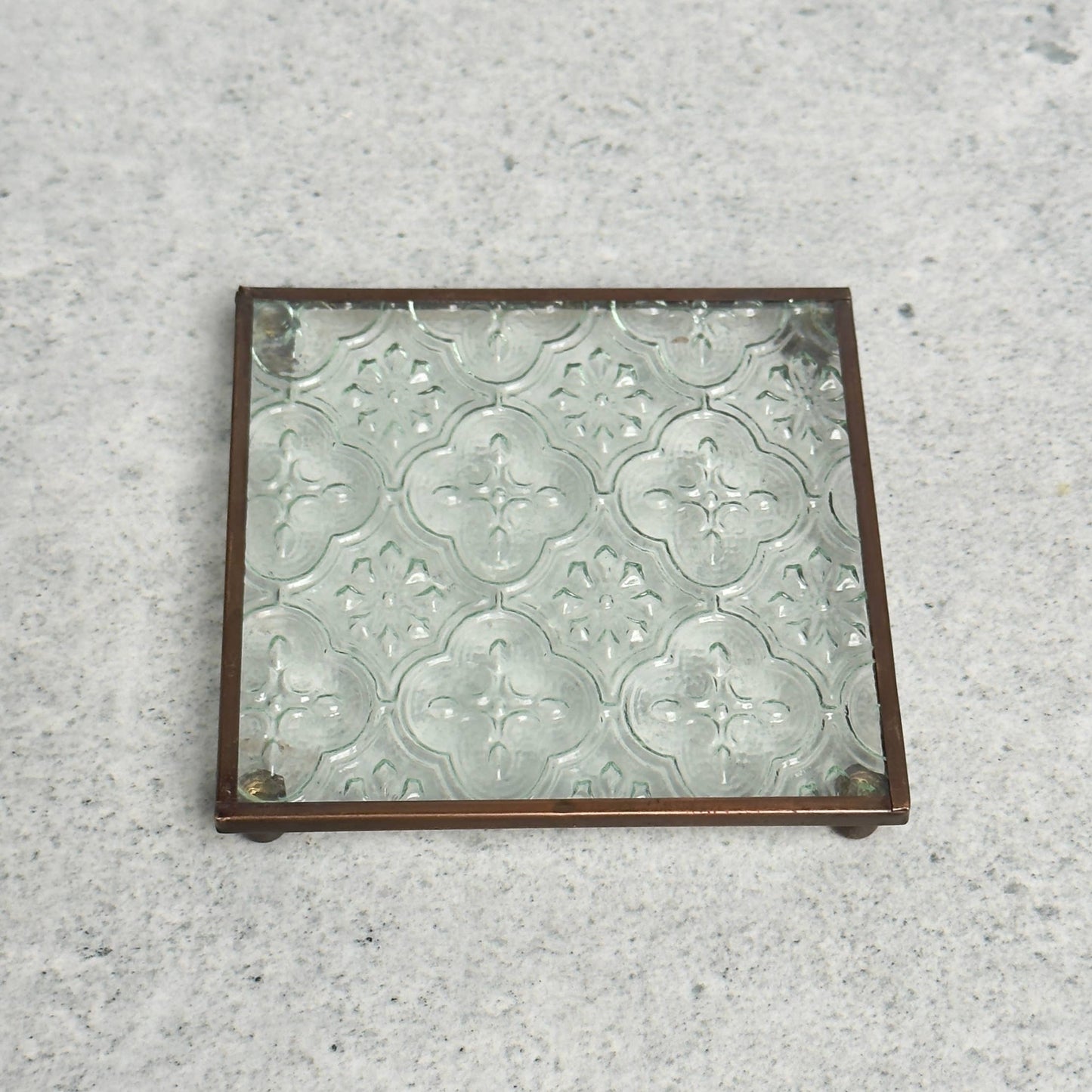 Glass Pillar Plate or Coaster