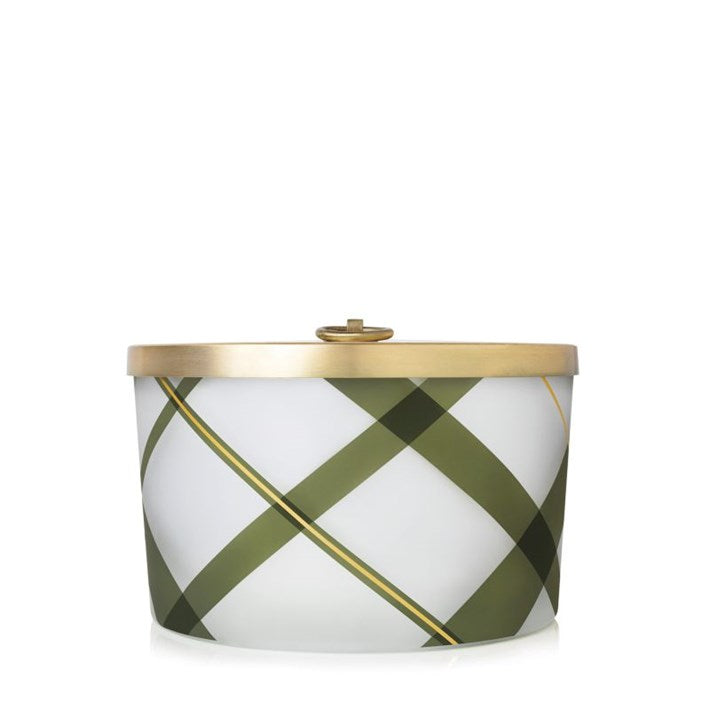 Frasier Fir Large Poured Candle, Plaid