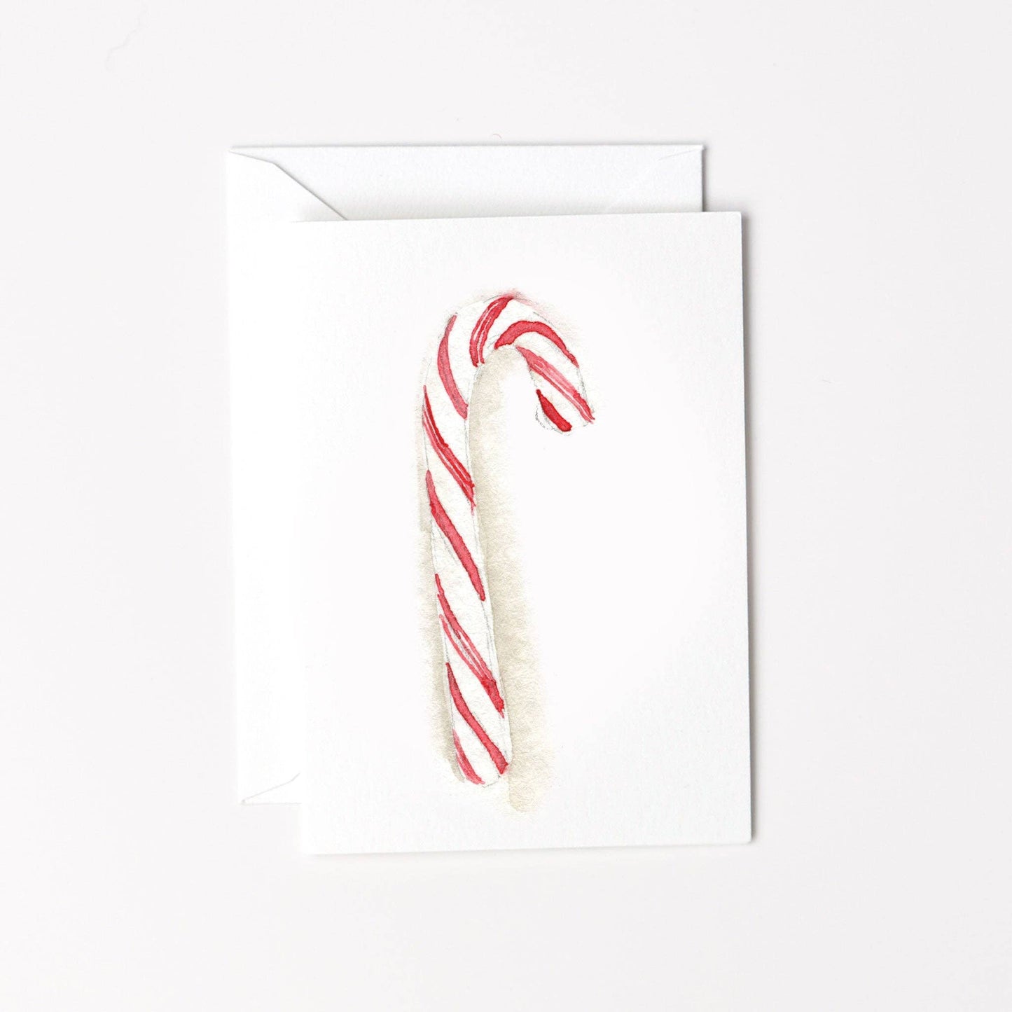 Candy cane mini notecard