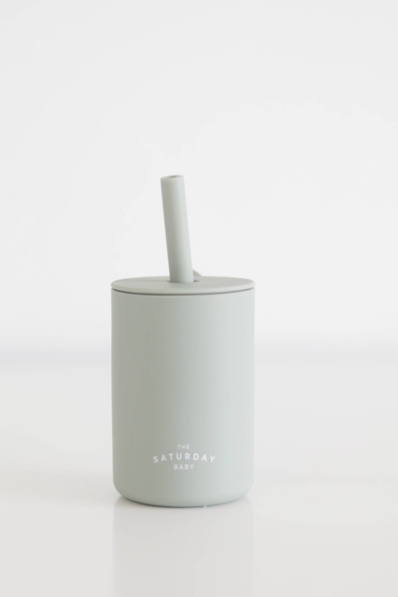 The Saturday Baby Silicone Straw Cup: Cloud