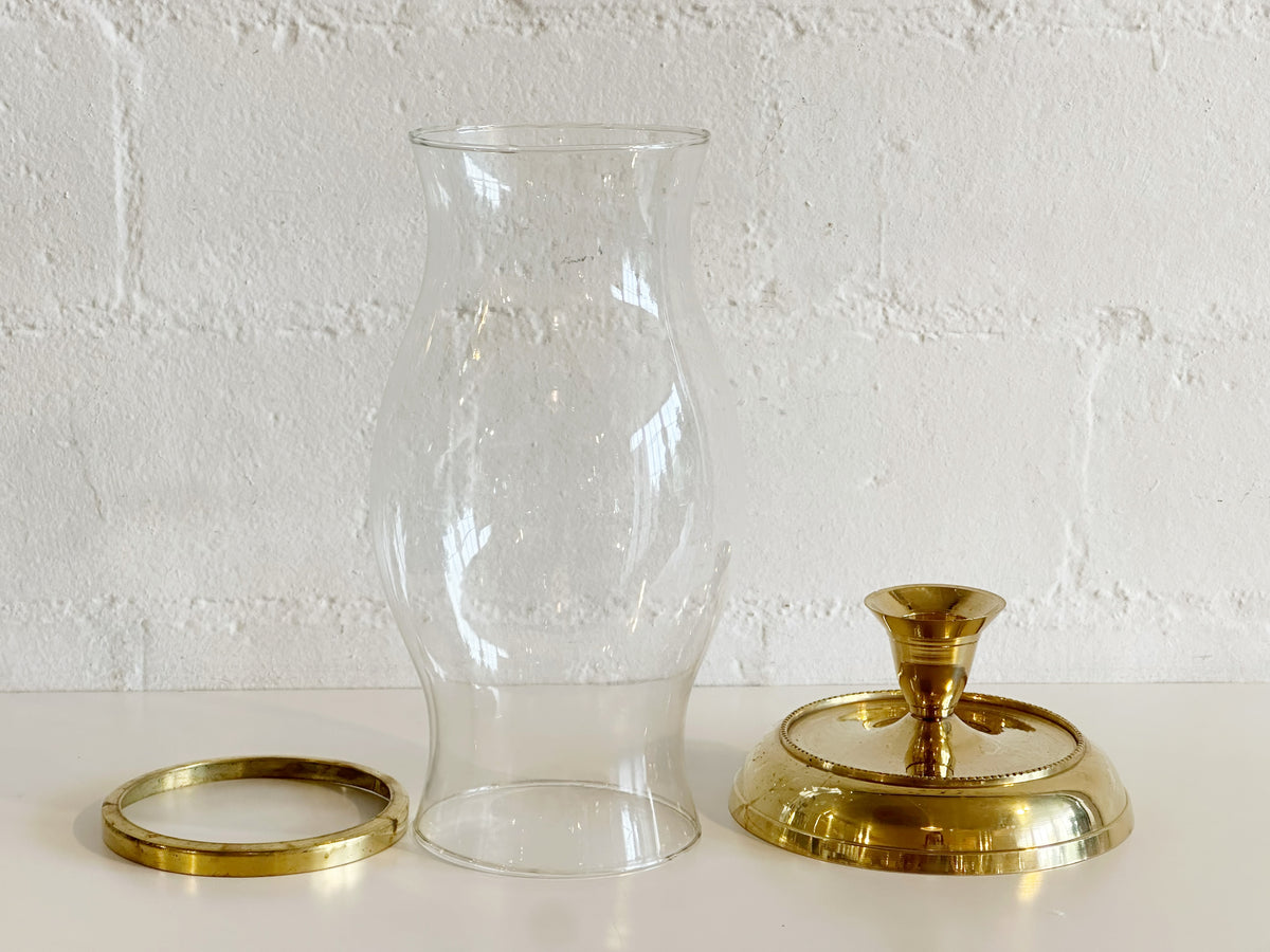 Hurricane Candle Stand with Glass 