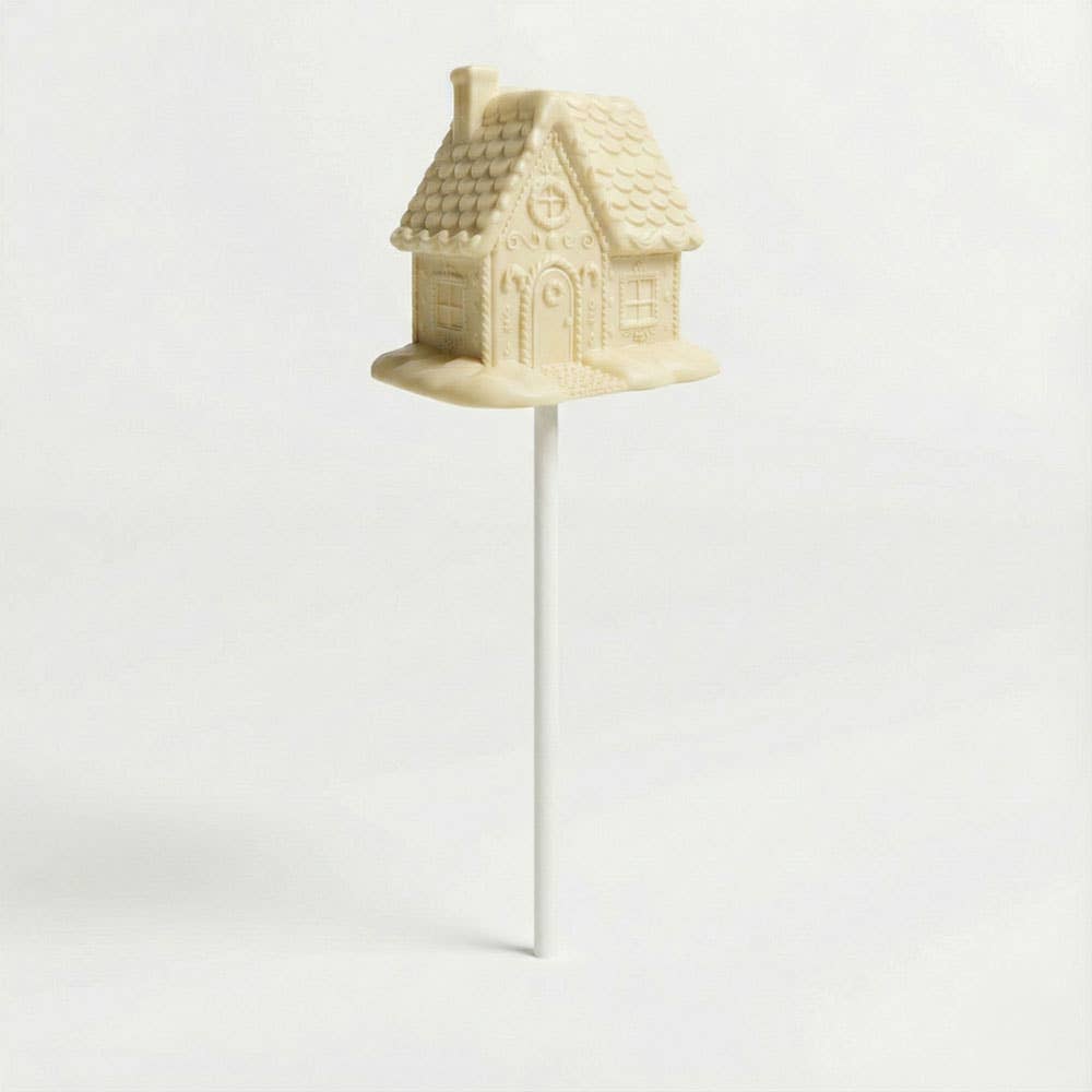 Sugar Cottage – Gingerbread House Chocolate Lollipop: Milk Chocolate