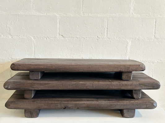 Wood Pedestal Board- as found, each vary