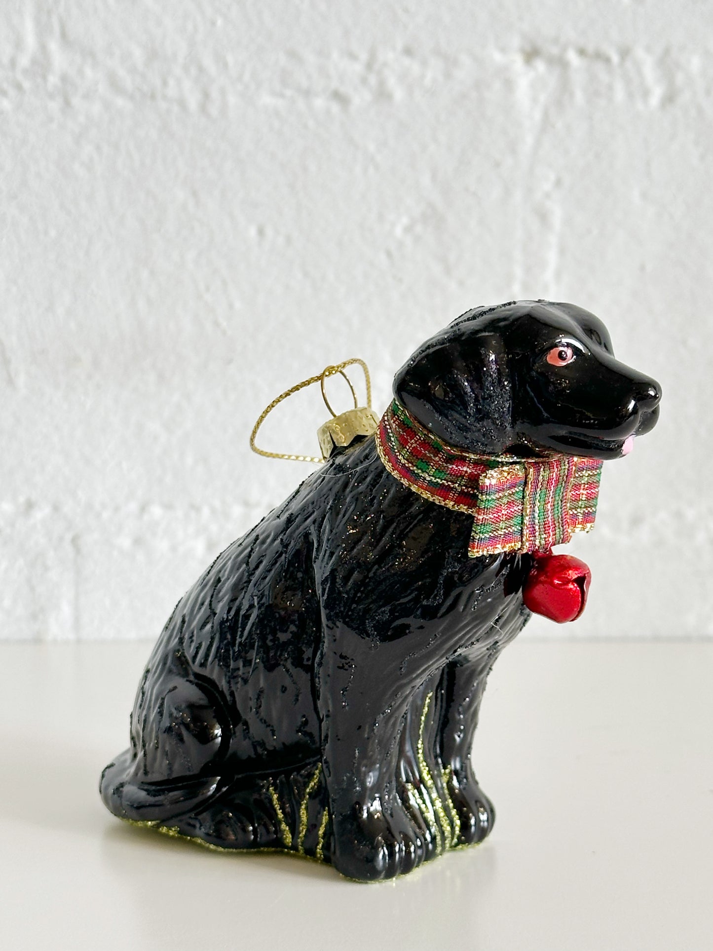 Festive Black Lab Ornament