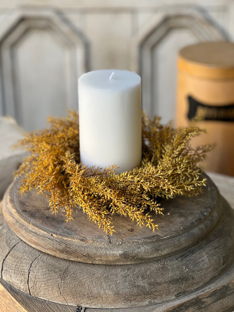 Whickham Wheat Candle Ring-Maize