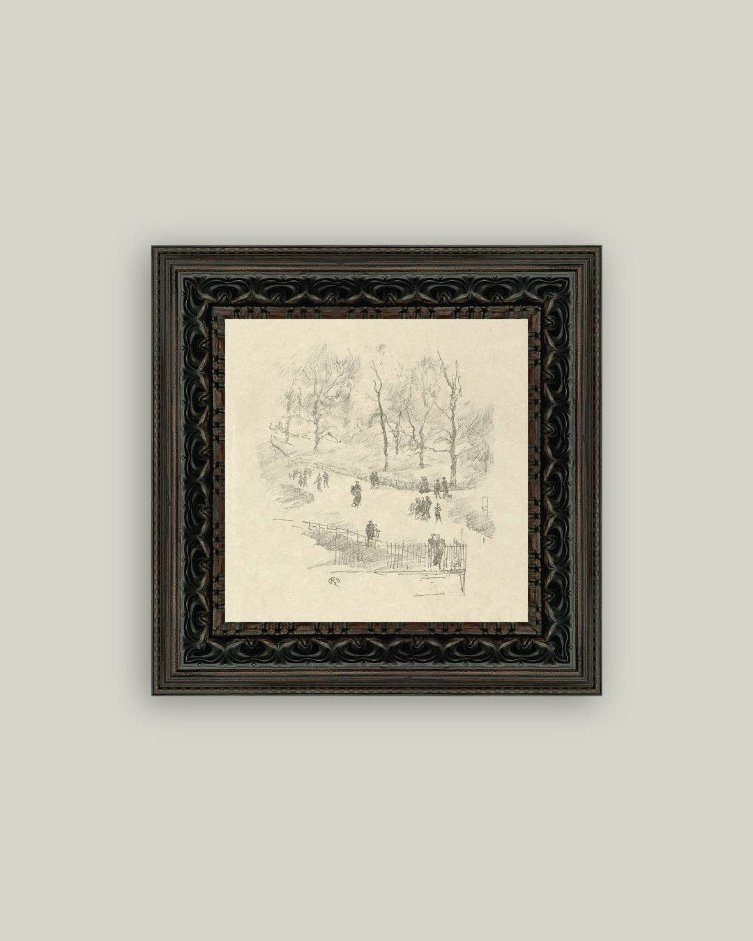 Kensington Gardens in Winter: 6x6