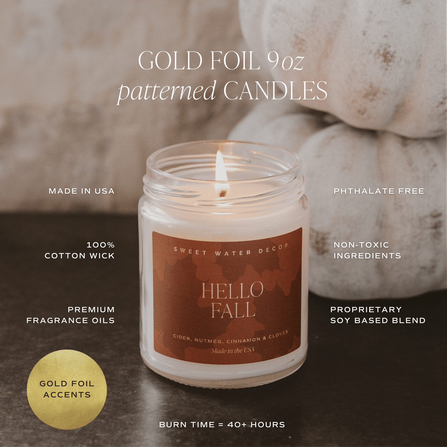 *NEW* Fall Leaves 9 oz Soy Candle