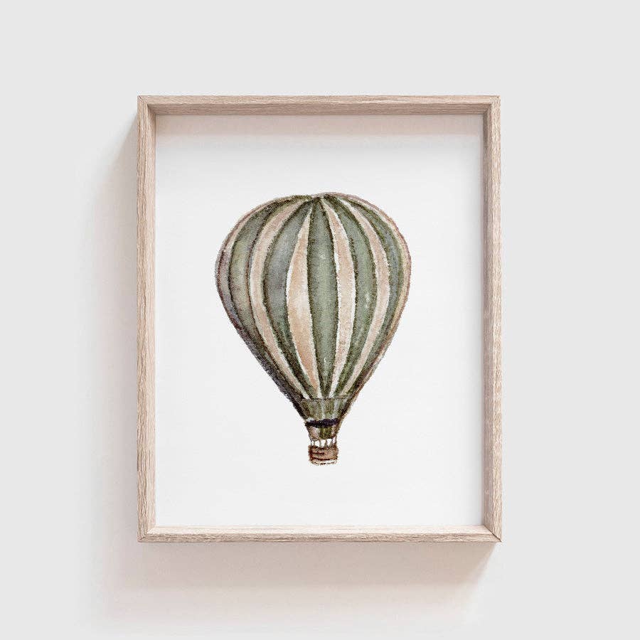 Hot Air Balloon Art Print: Portrait (vertical) / 5 x 7"