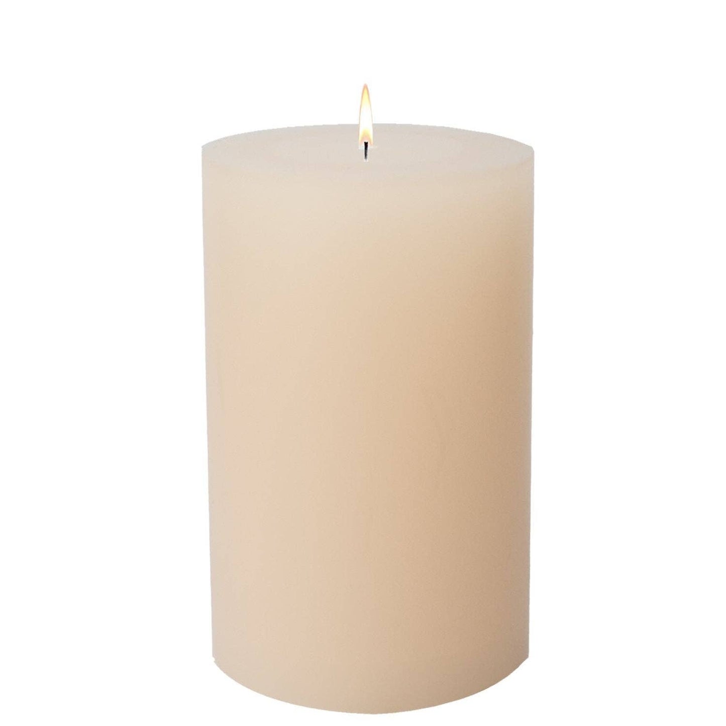 Ivory Pillar Candles: 4x6