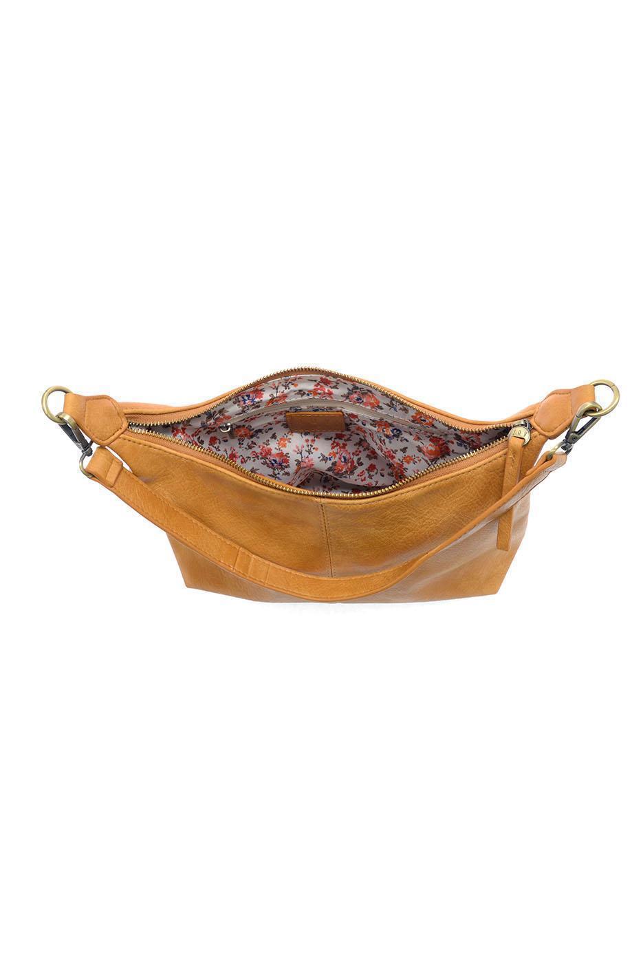 Danna Top Zip Crossbody -Camel