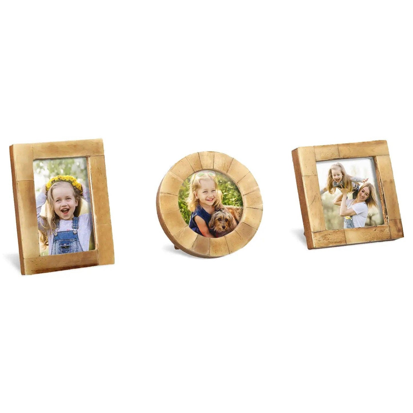 Baby Picture Frame Bone Inlay