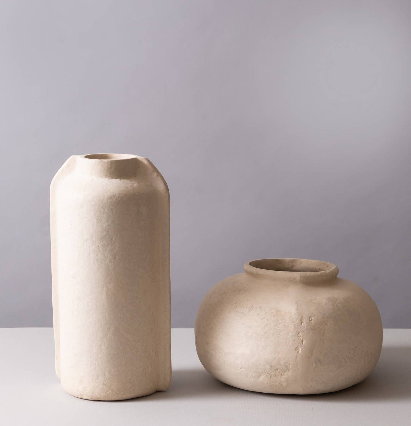 Paper Mache Rotund Pot Vase