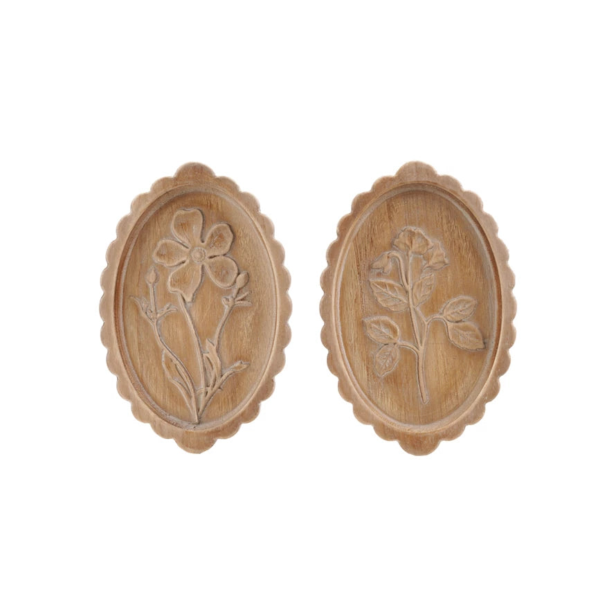 Wood Scalloped Wall Hanging