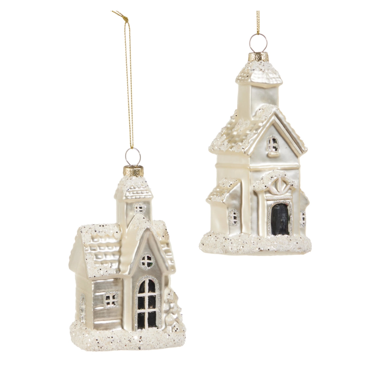 Glitter Church Ornament
