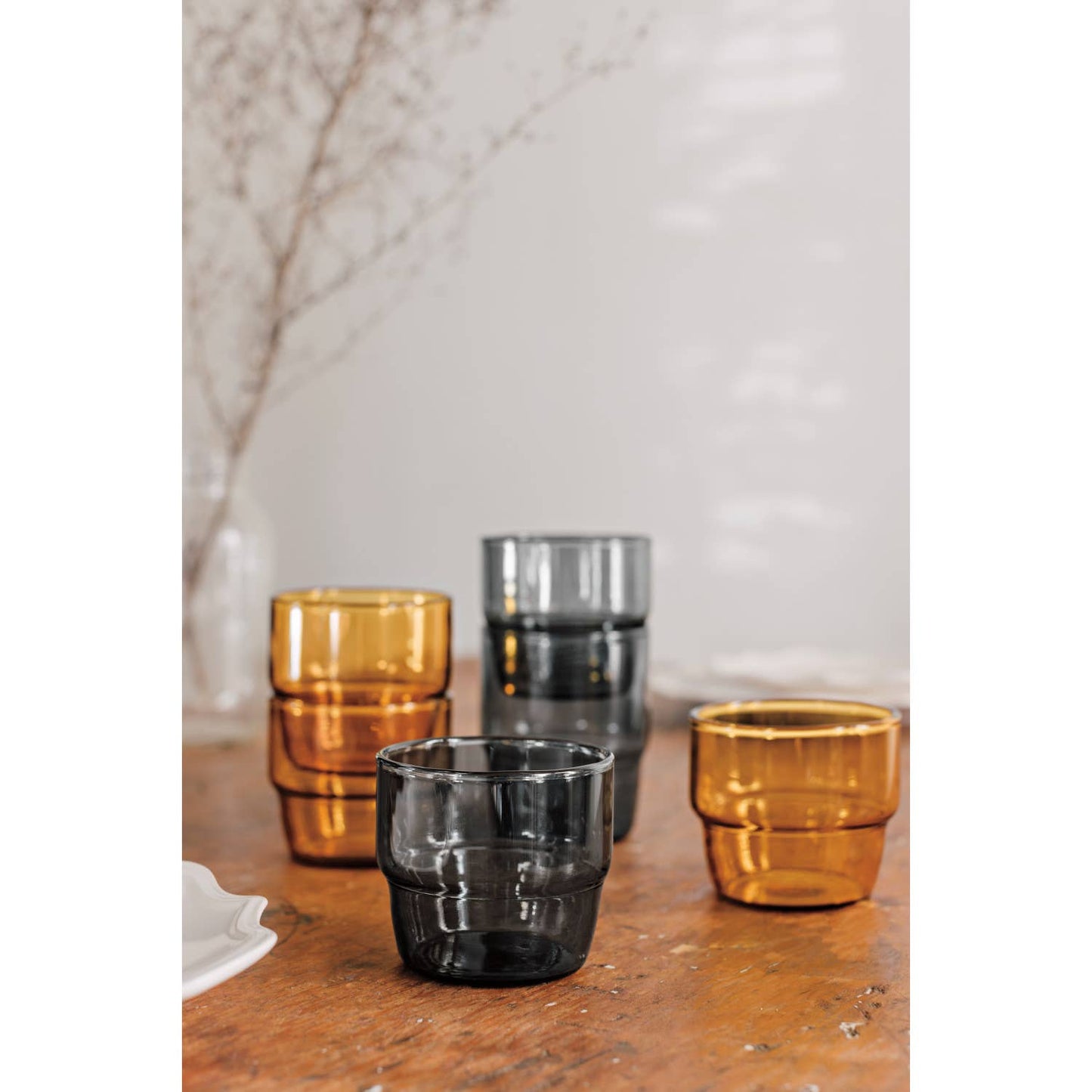 Stackable Juice Glass 9 oz - Smoke
