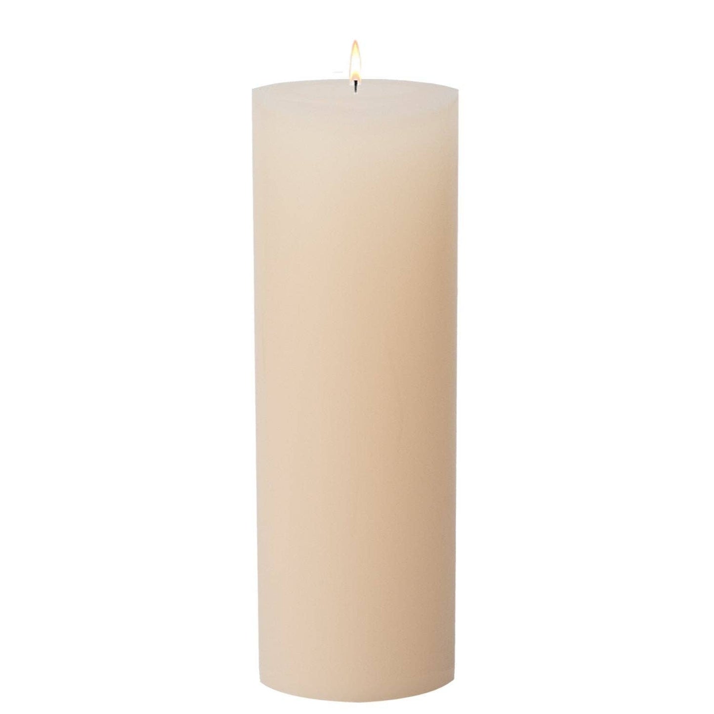 Ivory Pillar Candles: 4x6
