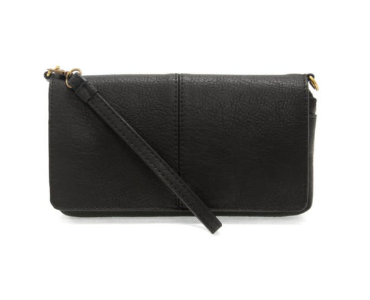 Black Everly Organizer Flap Crossbody