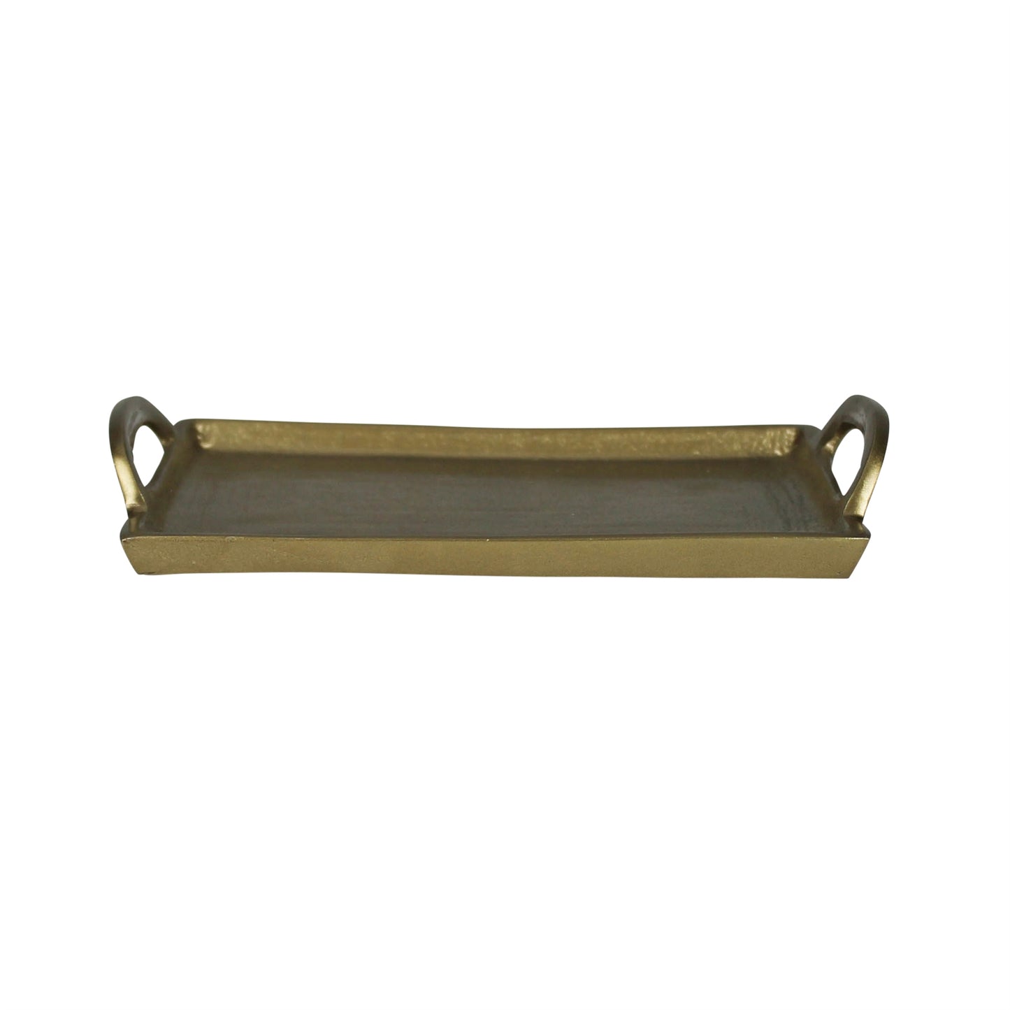 Brass Fitz Tray with Handles