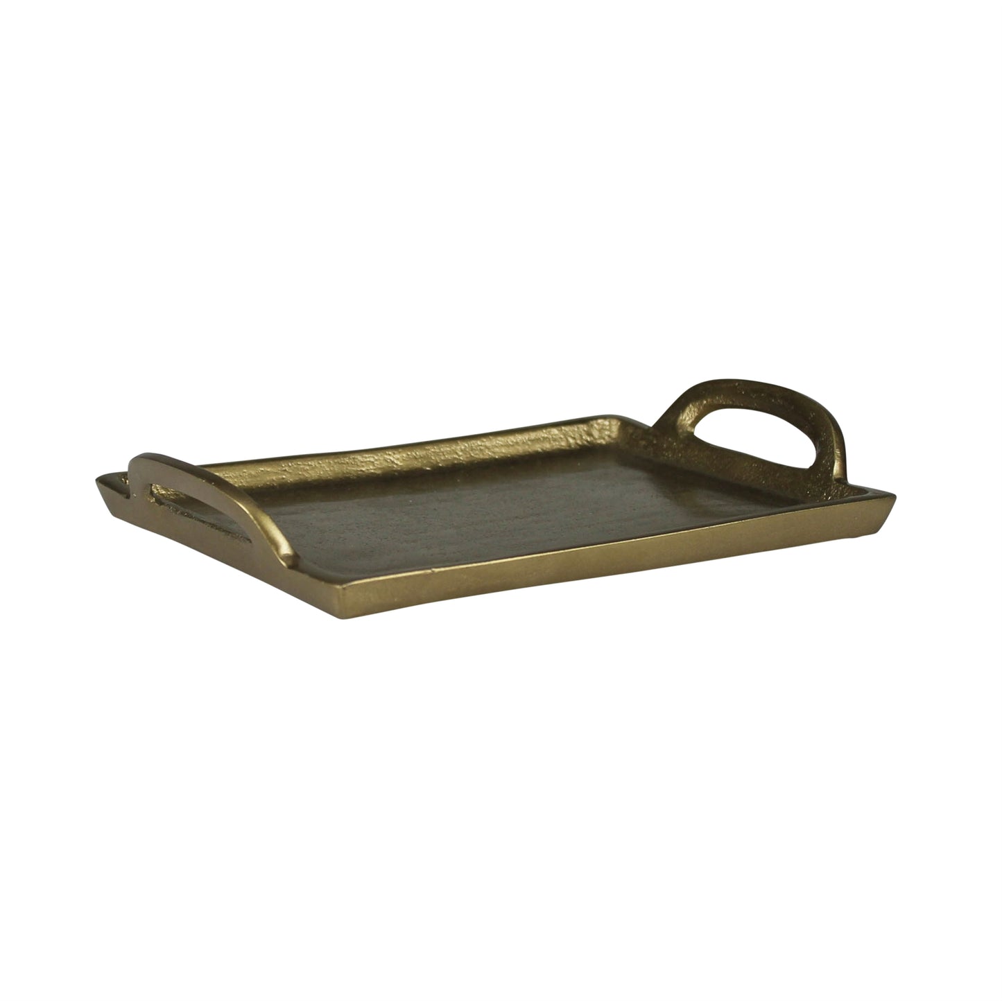 Brass Fitz Tray with Handles