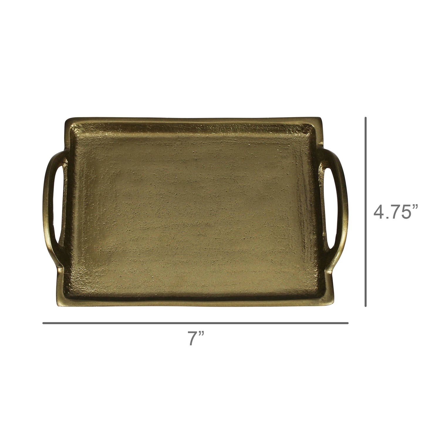 Brass Fitz Tray with Handles