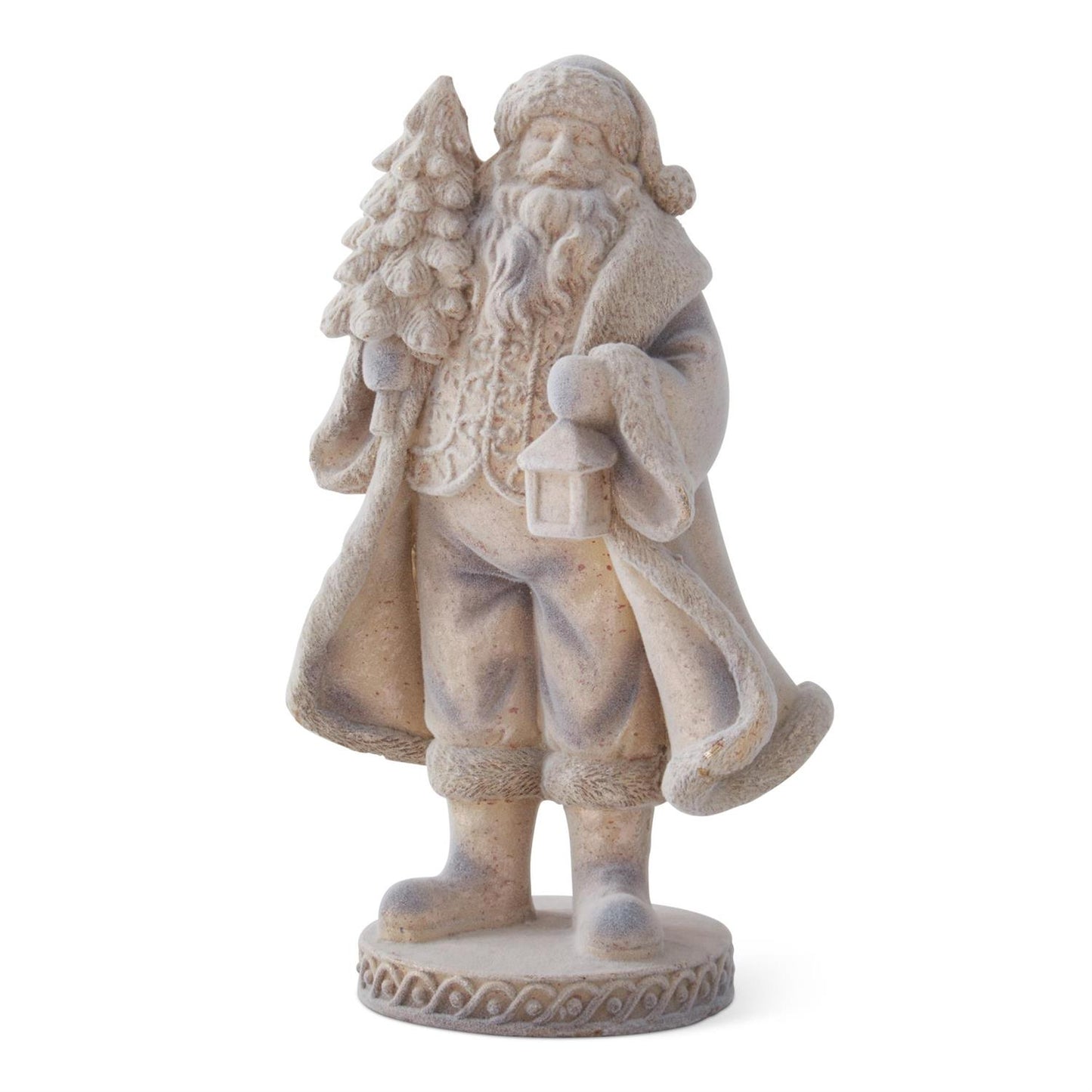 GOLD SPECKLED FLOCKED SANTA