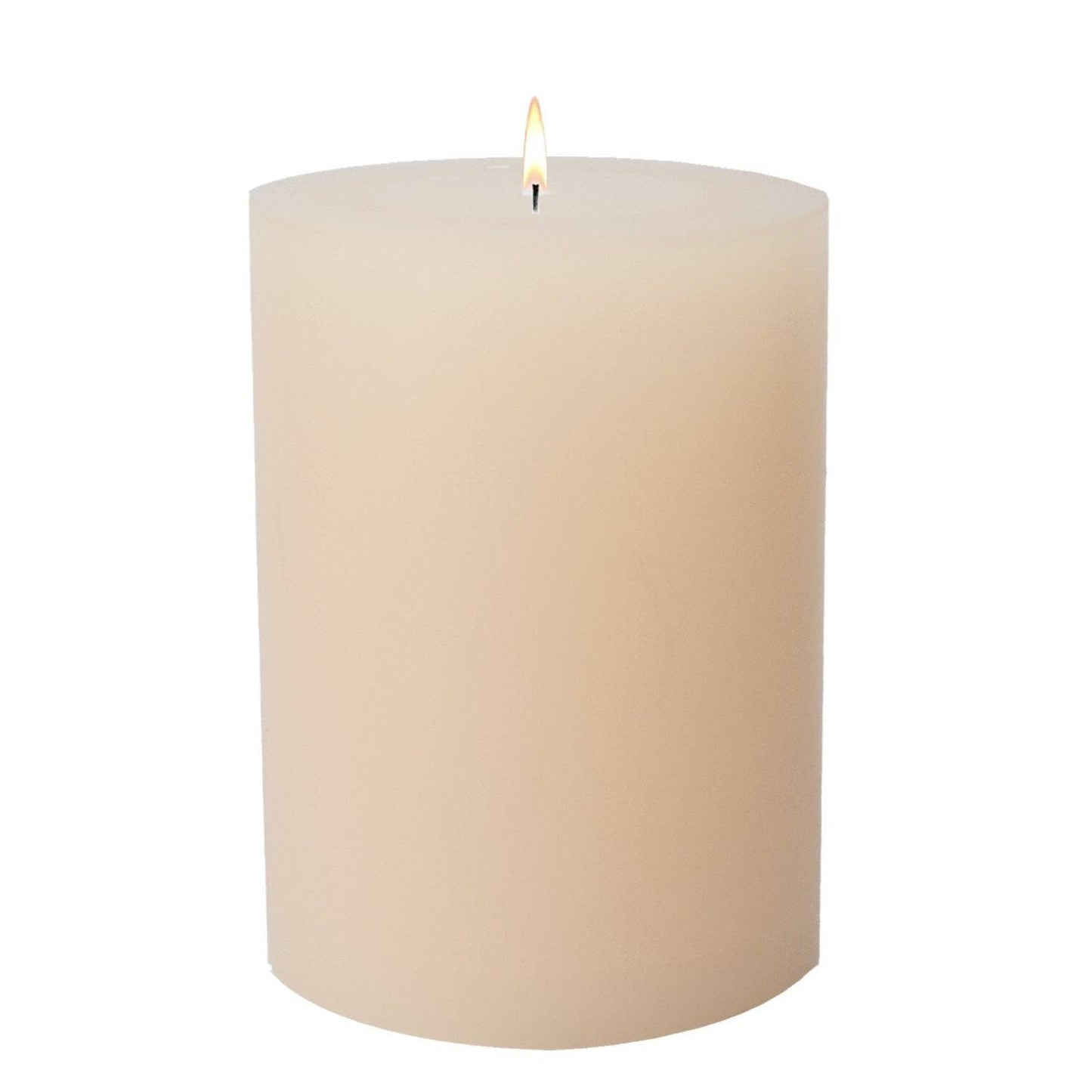 Ivory Pillar Candles: 4x6