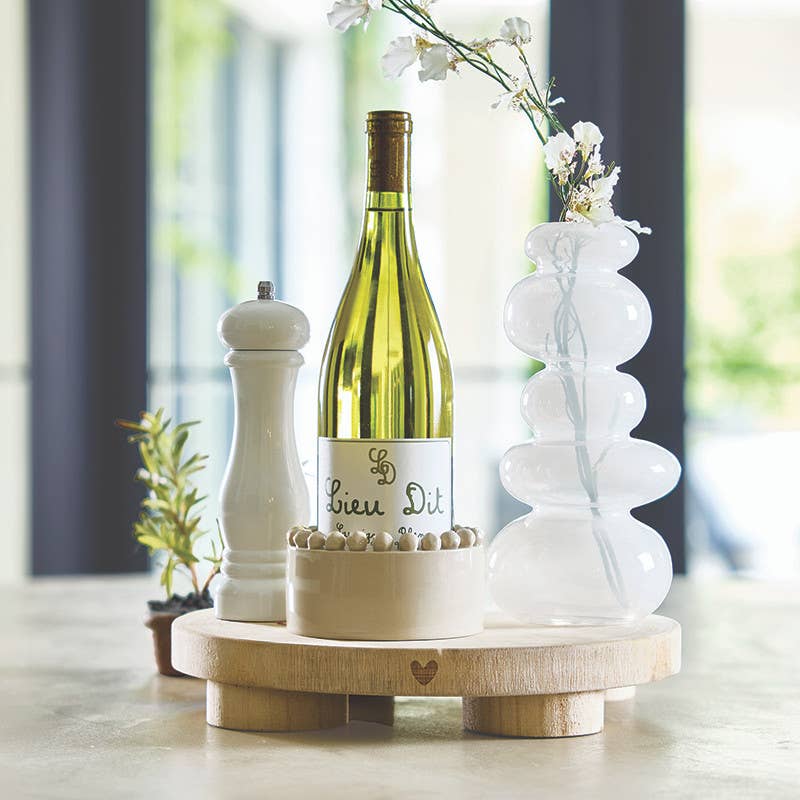 Wood Pepper Mill - White Lacquer
