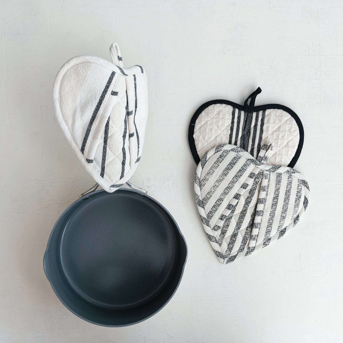 Quilted Heart Shaped Pot Holder