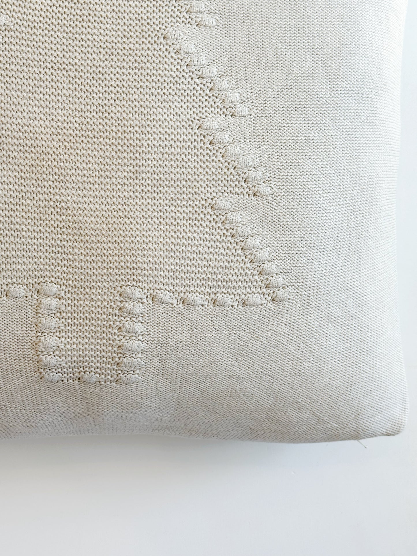 BEIGE CROCHET TREE PILLOW