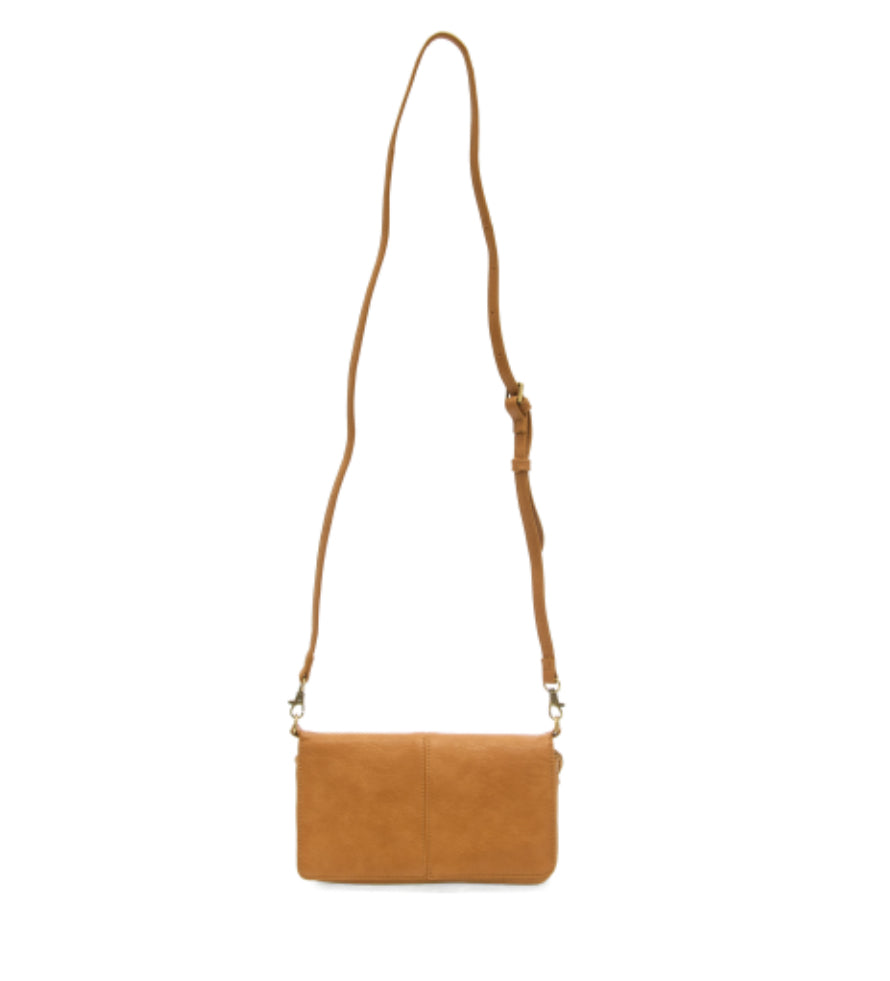 Mid Tan Everly Organizer Flap Crossbody