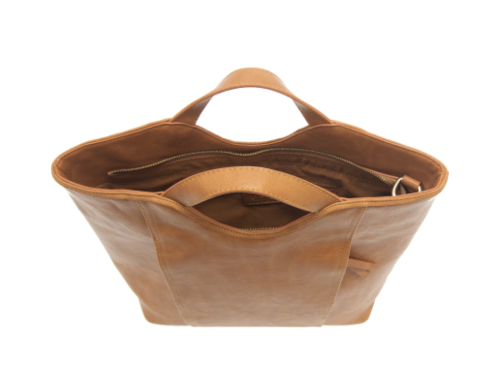 Hazelnut Emily Double Zip Tote