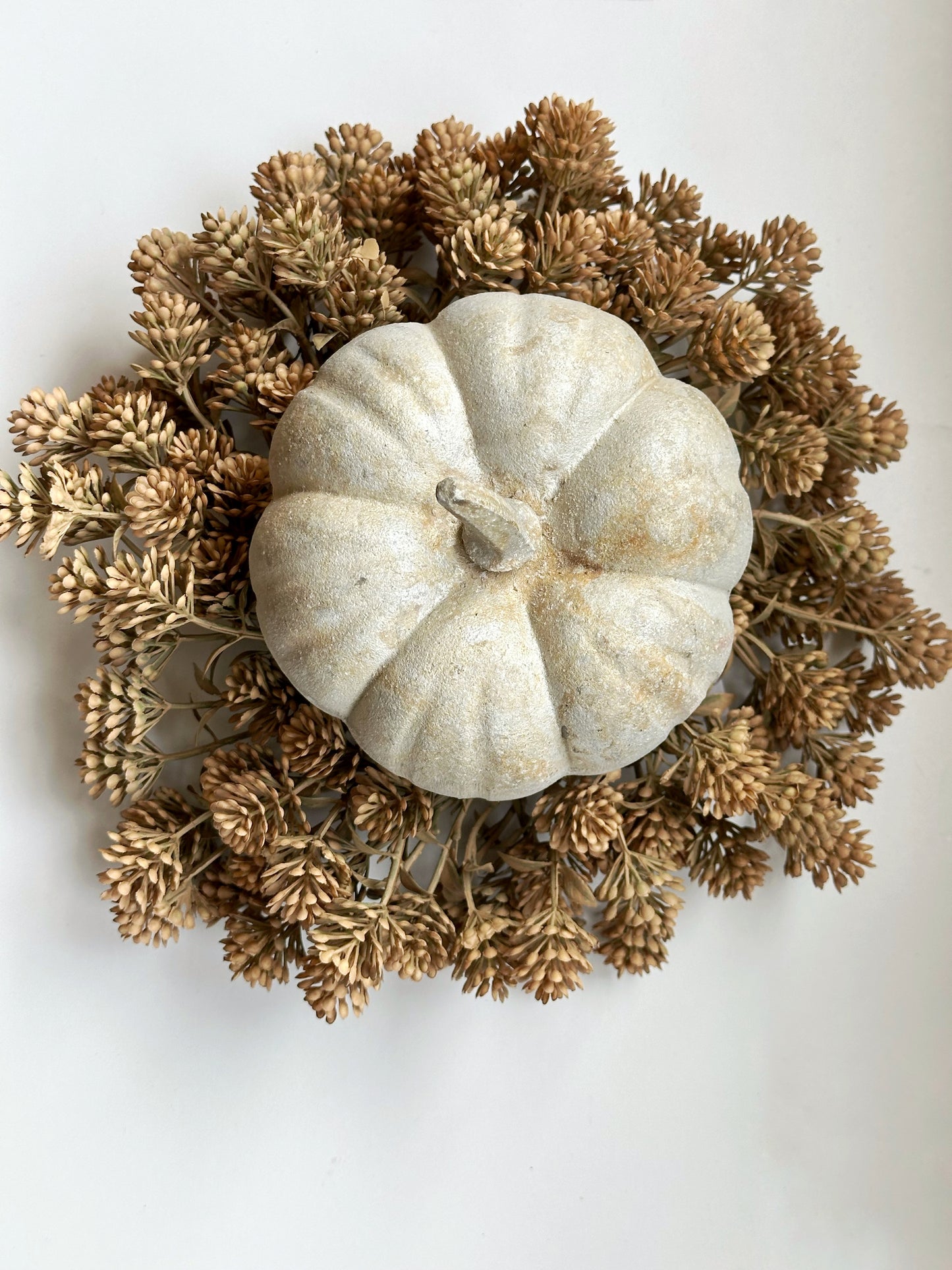 Russet Cone Candle Ring Wreath