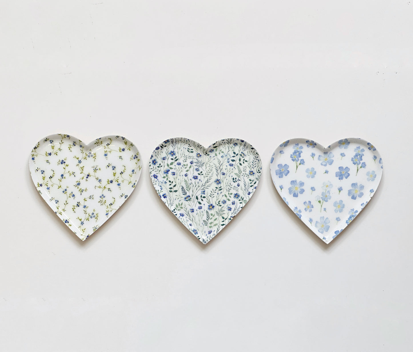 Floral Heart Trays