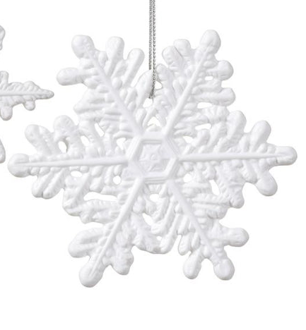 Porcelain Snowflake Ornament