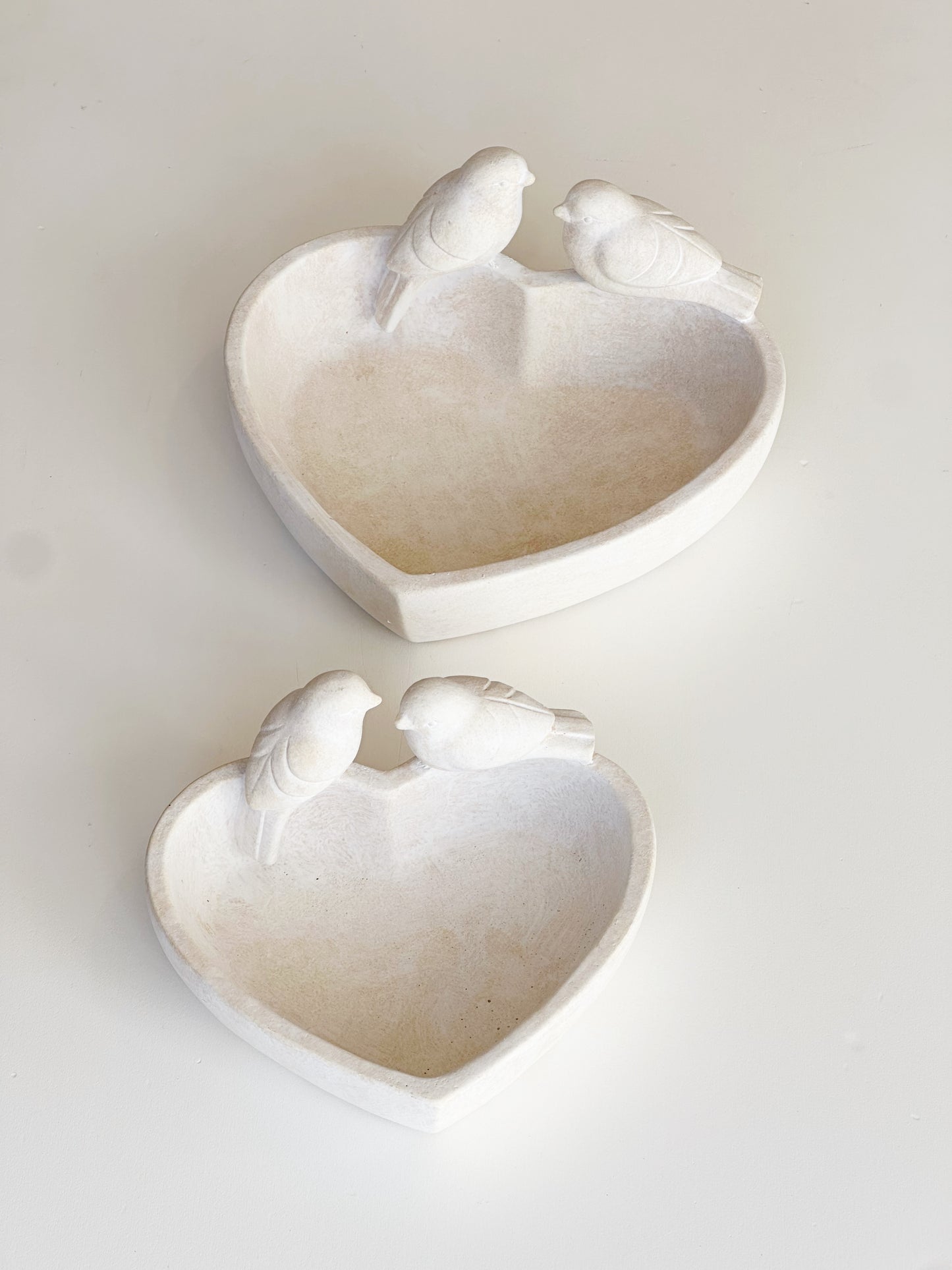 HEART SHAPED BIRD DISH