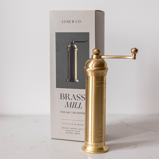 Brass Mill Pepper or Salt Grinder