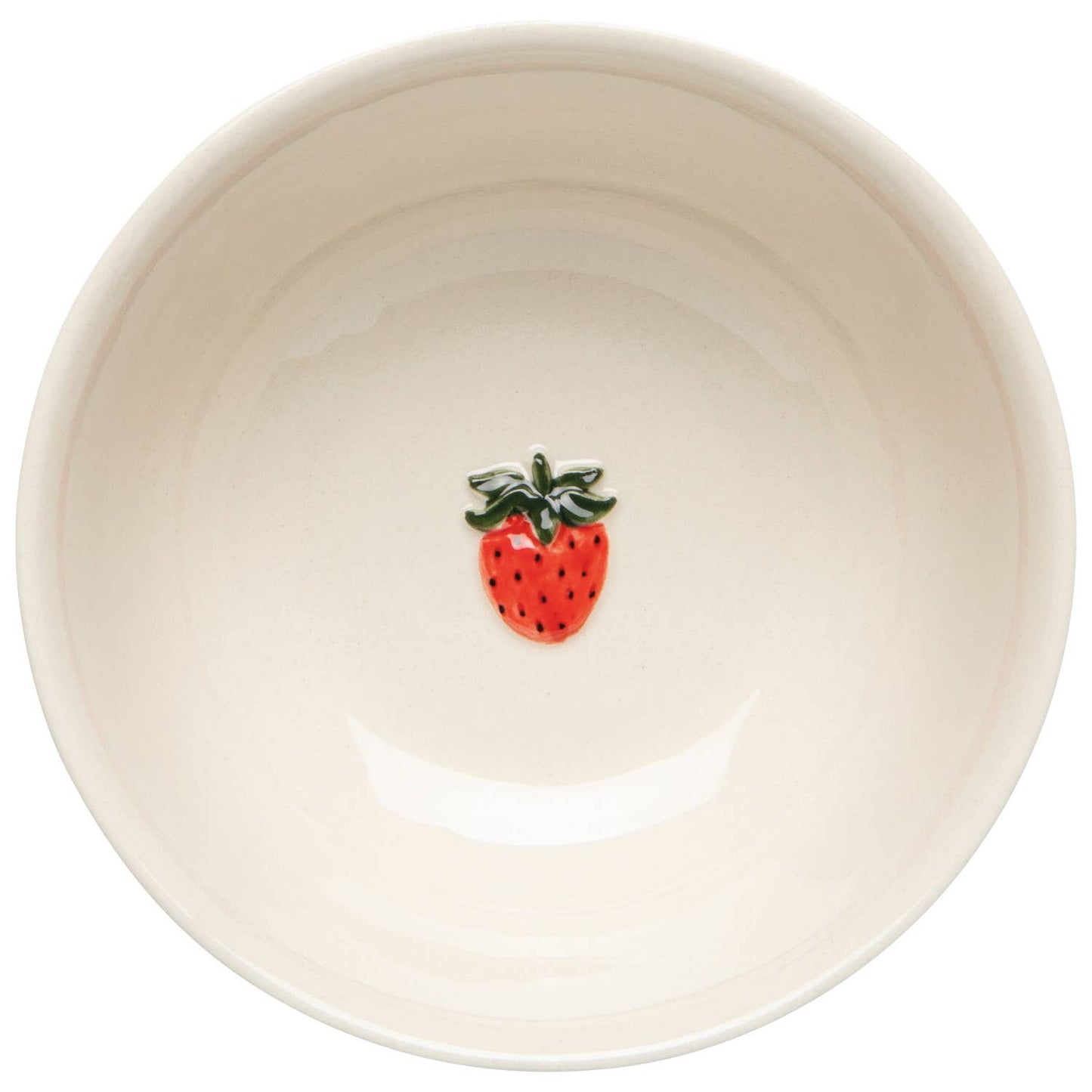 Strawberry Embossed Bowl 4.75 inch: White