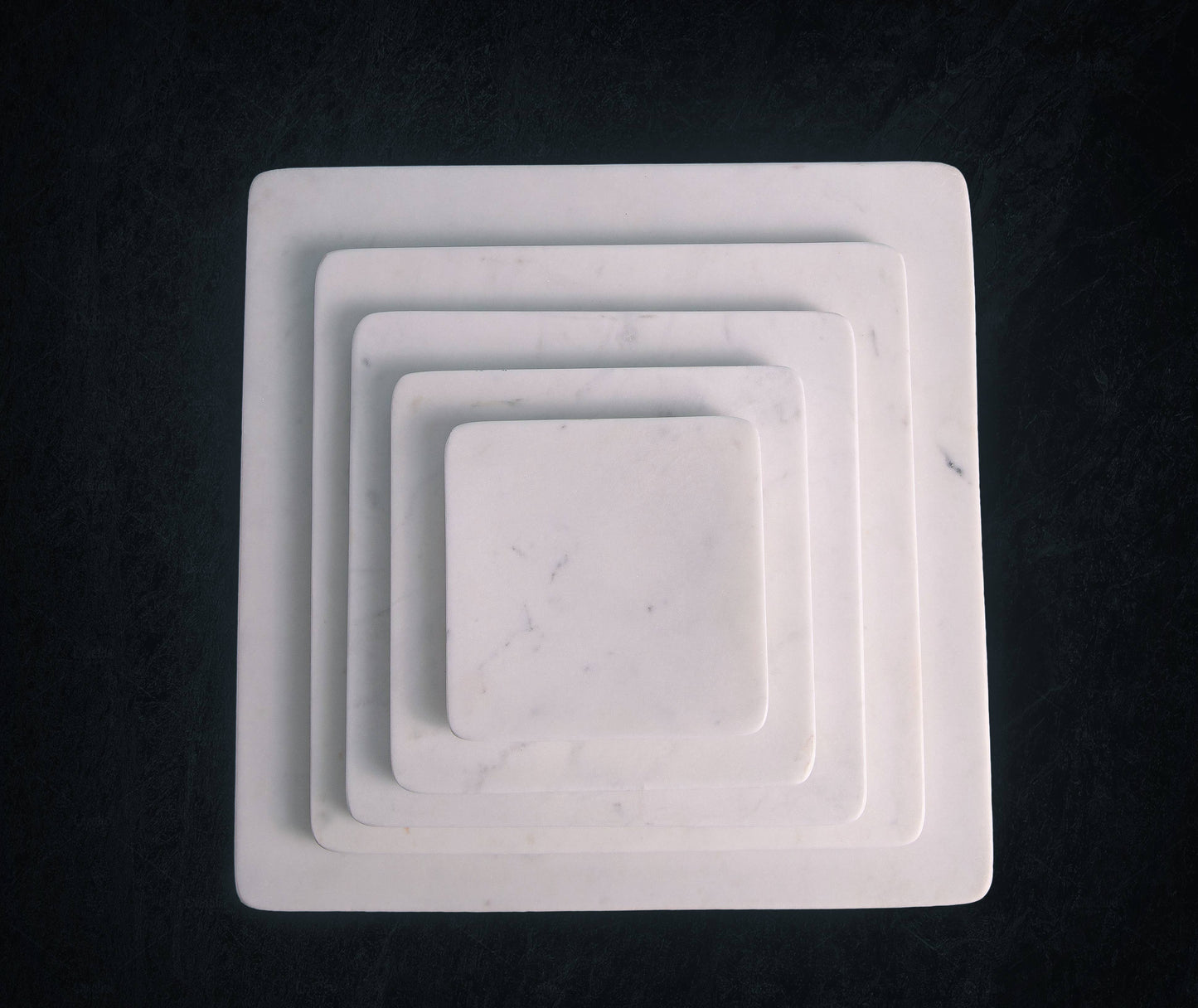 Small Square Marble Platter 8" x 8"