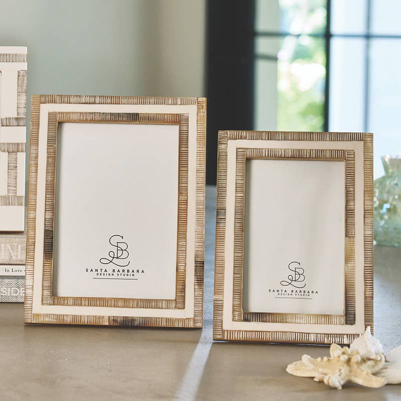 White Horn Photo Frame 4x6