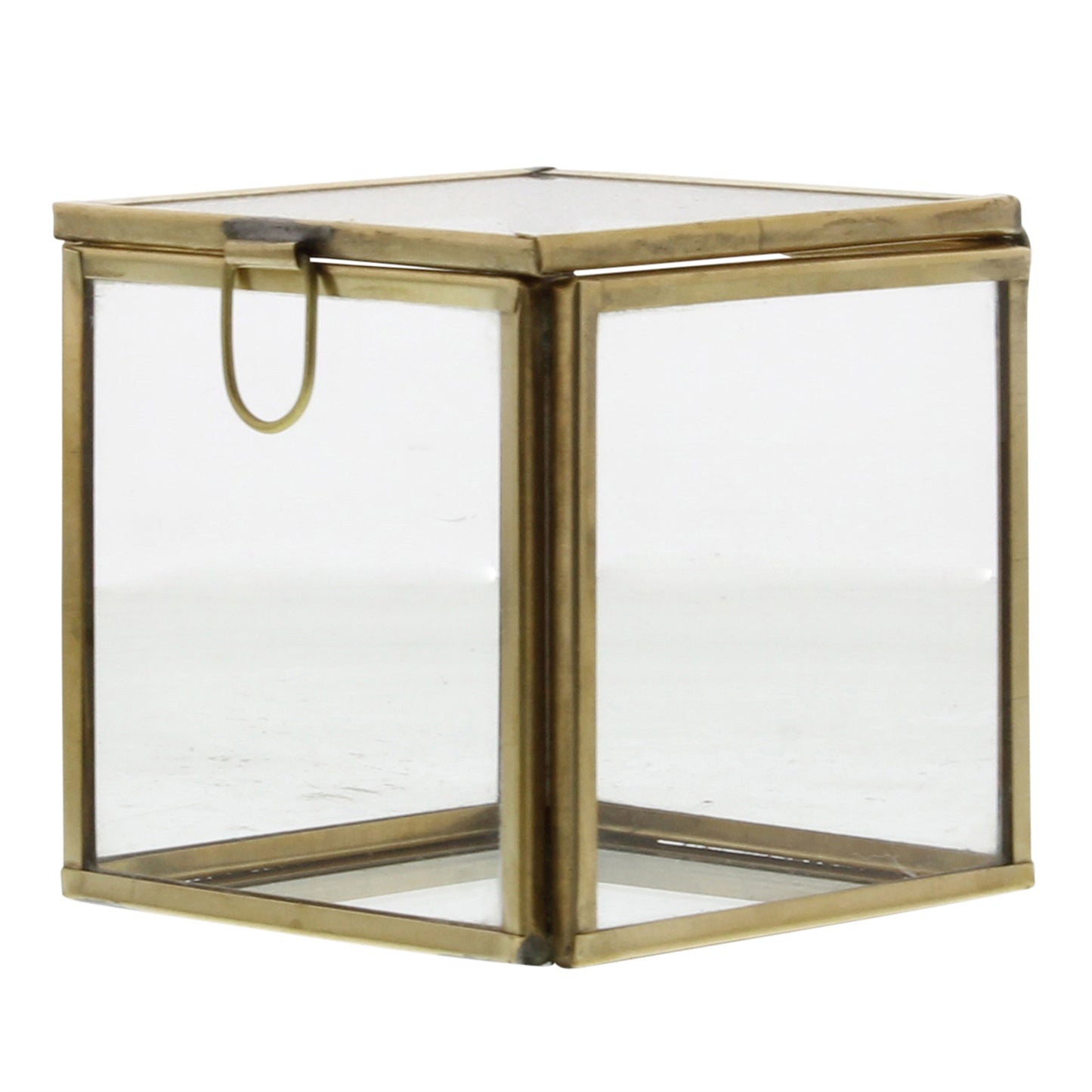 Brass Leaded Glass Box - Small