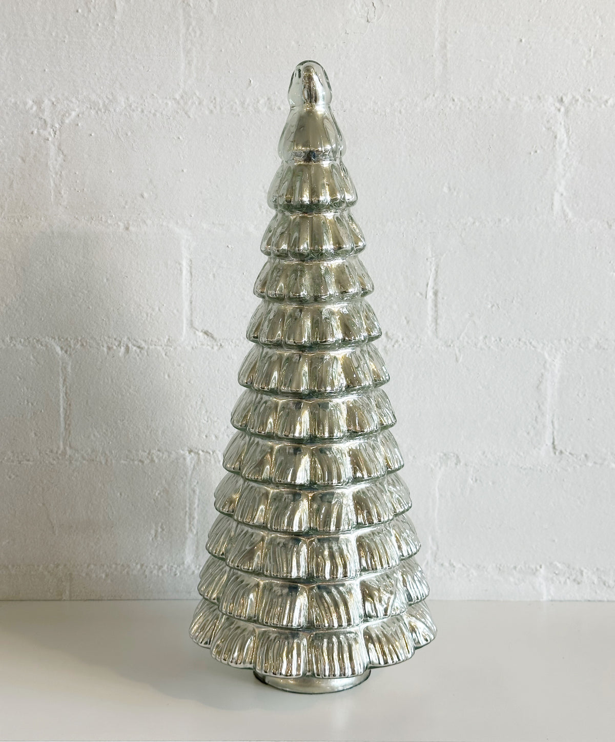 Mercury Glass Silver Tree 18”