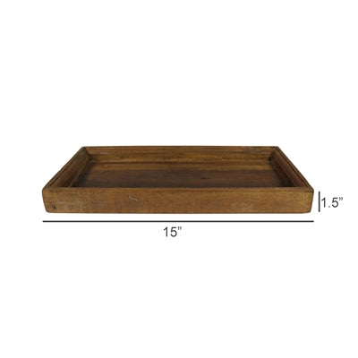 Rectangular Wood Tray-S
