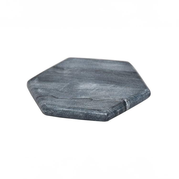 Gray Stone Hexa. Coaster S/4