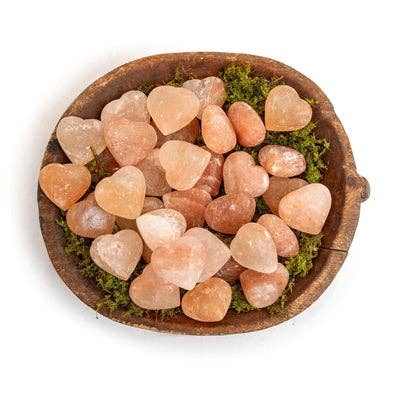 Pink Heart Himalayan Salt Stones