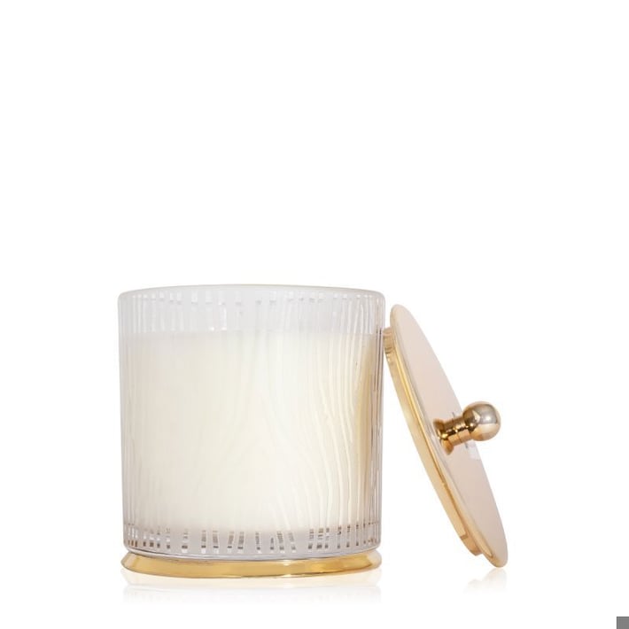 Frasier Fir Large Frosted Wood Grain Candle