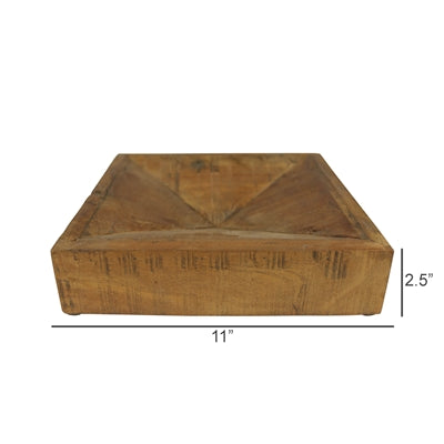 Square Wood Tray