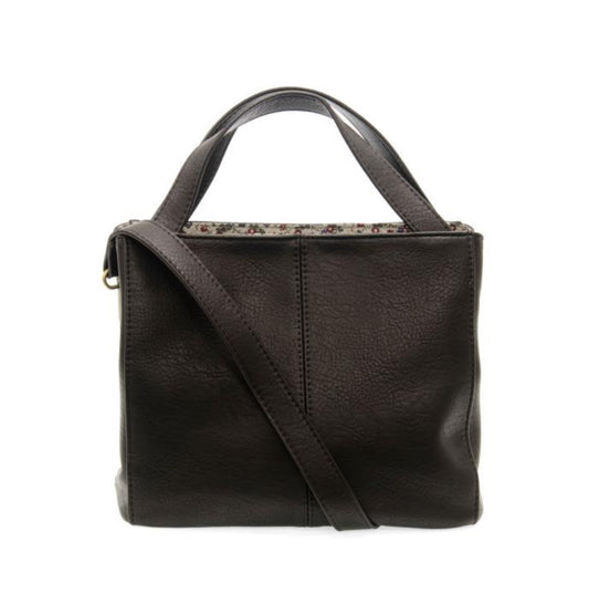Black Brandi Convertible Crossbody Handbag