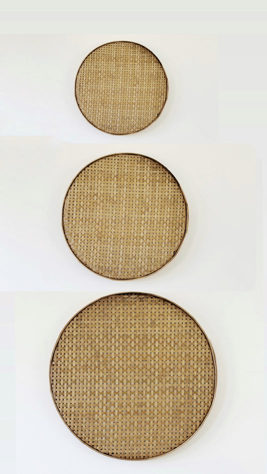 BAMBOO SIFTING TRAYS - WALL BASKETS