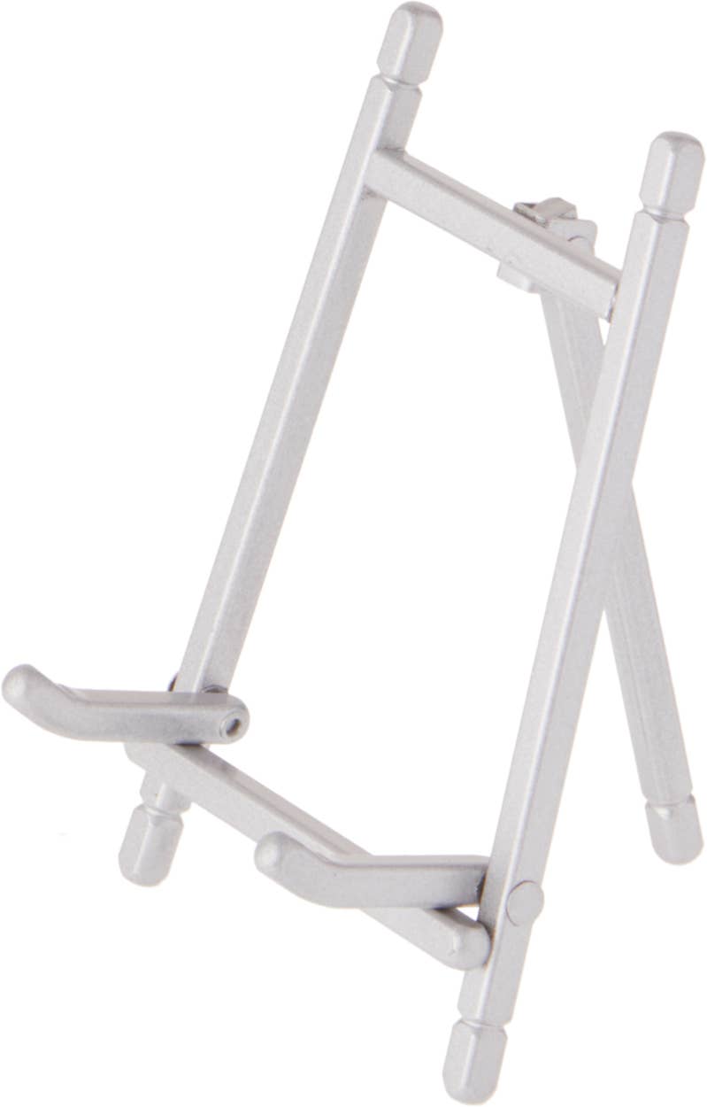 Satin Metal Easel 5" H x 3.375" W x 3.5" D: Gold