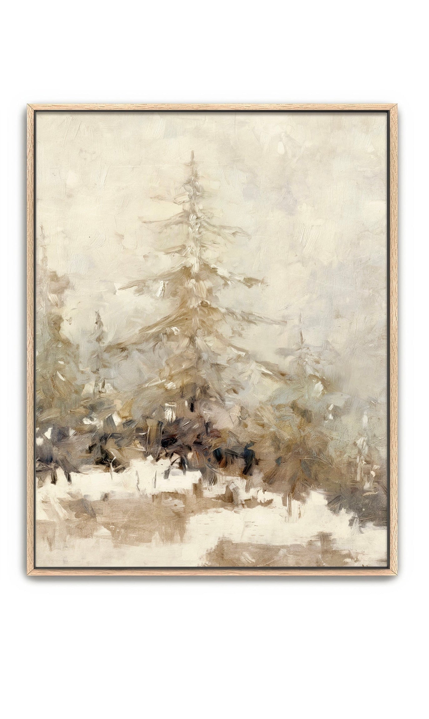 In Every Season - One Tree Framed 20x26 Canvas